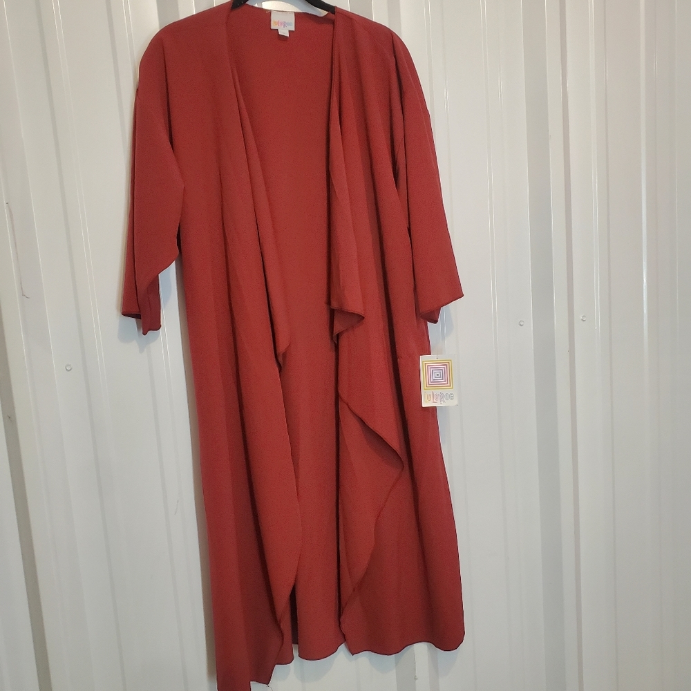 Lularoe Shirley Kimono duster maroon